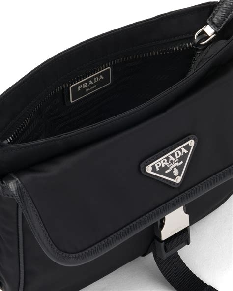 prada leather and nylon bag|saffiano leather shoulder bag prada.